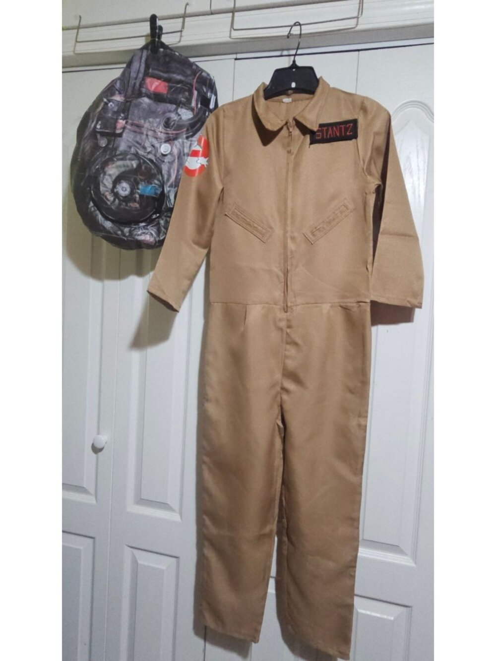 Ghostbusters Stantz Costume Kids 10-12 Inflatable Proton Pack Halloween Damaged